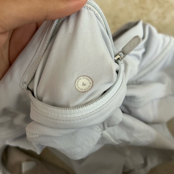 White Lululemon Speed Up Shorts - Picture 3 of 3